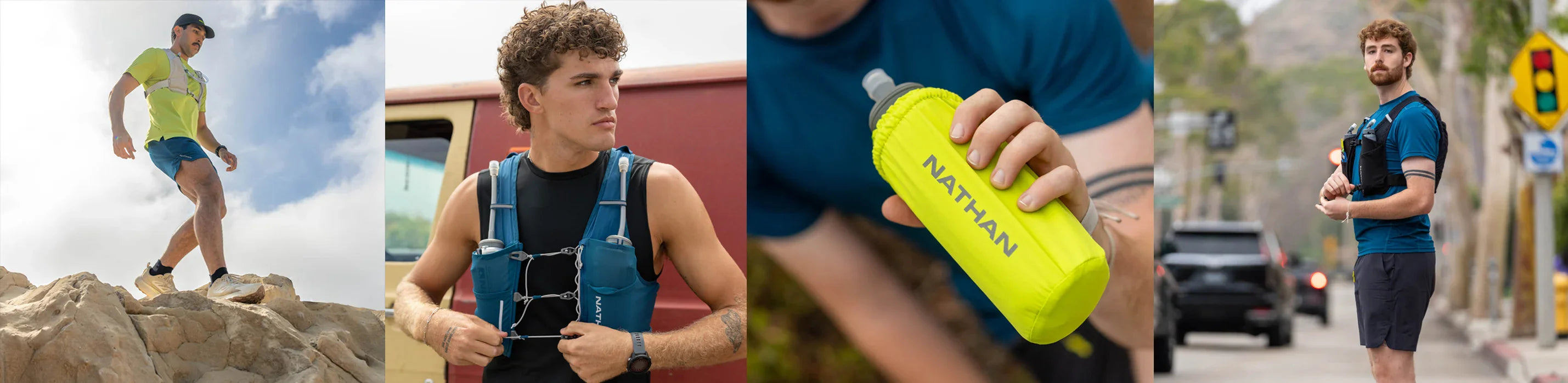 Nathan Men's Hydration Gear & Accessories Collection Header