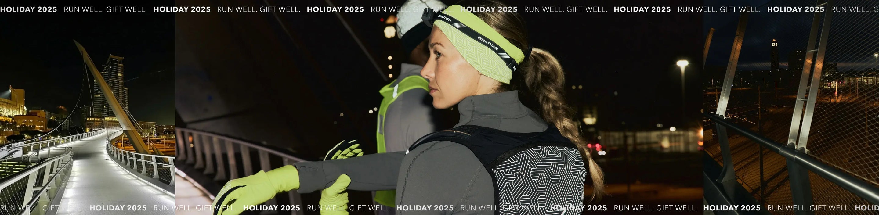 Female wearing Nathan HyperNight Headlamp