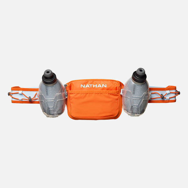 color:Orange Blaze/Reflective Silver||view:sku image primary||seo:Nathan TrailMix Plus Insulated Hydration Waist Belt 3.0 - Orange Blaze/Reflective Silver - Back View (Hero)-primary