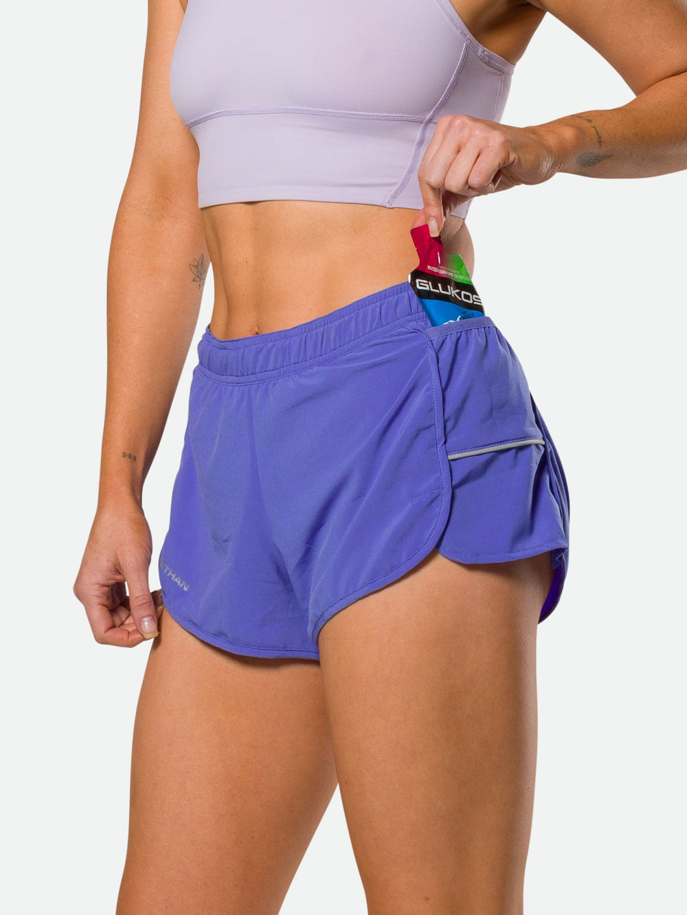 Purple sports shorts hotsell