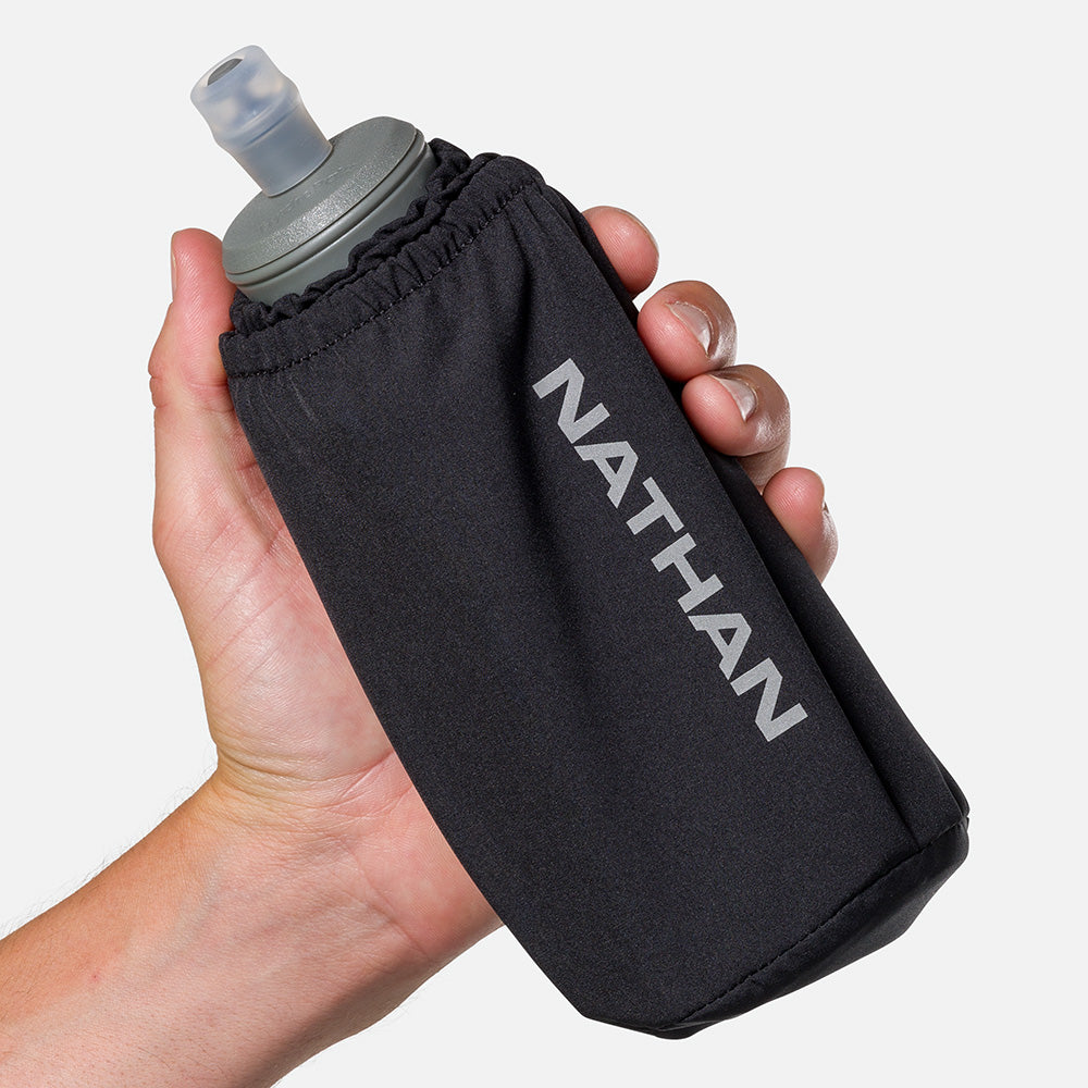 monome Norns Shield クリアブラック Pinnacle Soft Flask Insulated Handheld 18oz | Nathan Sports