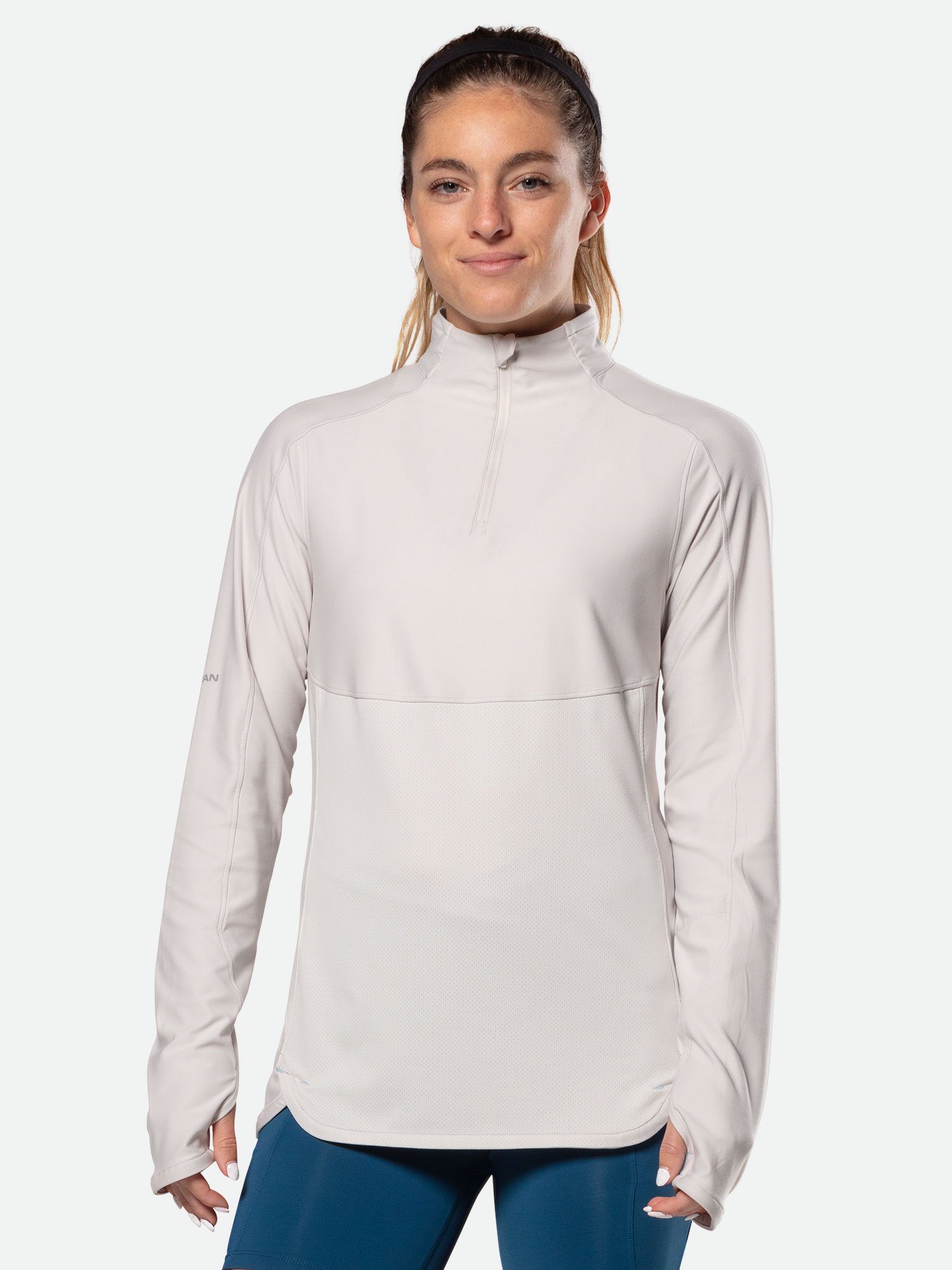 Women's Tempo Quarter Zip Long Sleeve Shirt Nathan Sports